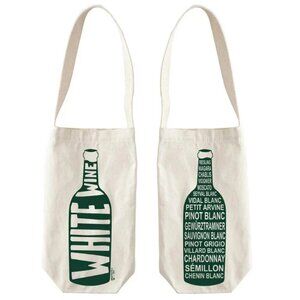 Maptote White Wine Canvas Wine Tote - New with Tag